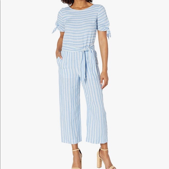 Lauren Ralph Lauren Pants - Lauren Ralph Lauren Ansley Striped Linen Jumpsuit.